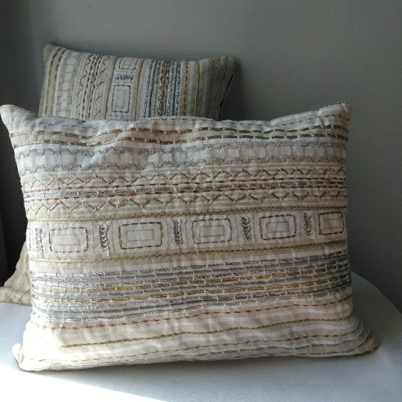 Kim Seybert Bedding Set Of Two Kim Seybert Living Throw Accent Pillows Poshmark